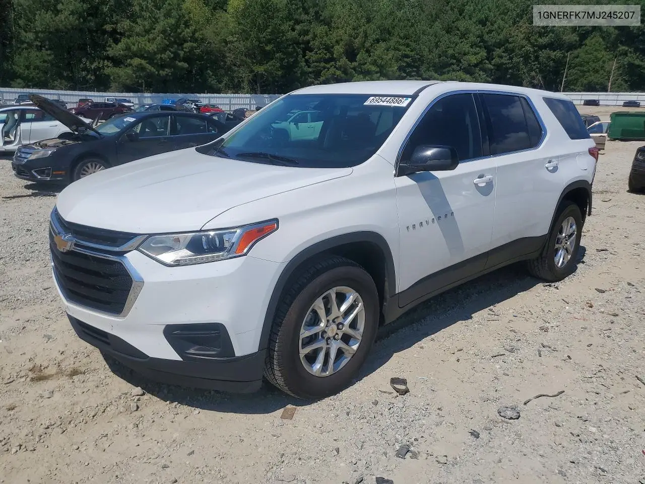 CHEVROLET TRAVERSE 2018, VIN 1GNERFKW7MJ245207