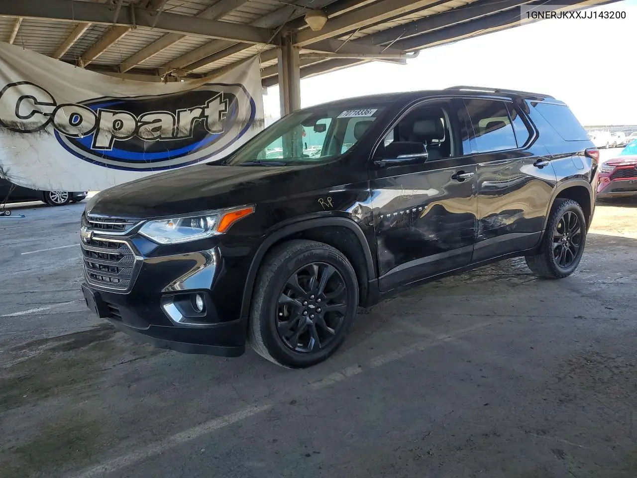 CHEVROLET TRAVERSE 2018, VIN 1GNERJKXXJJ143200