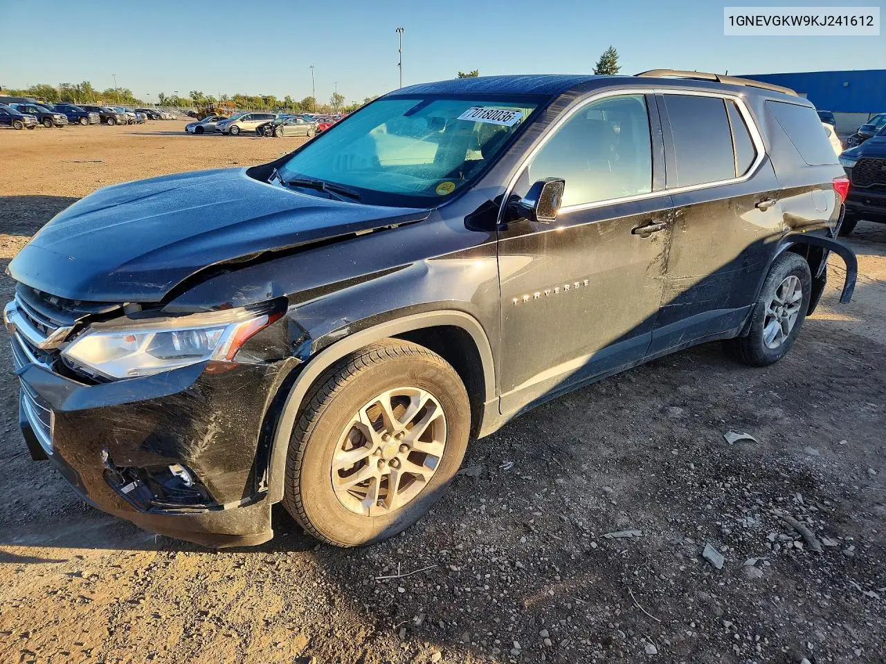 CHEVROLET TRAVERSE 2019, VIN 1GNEVGKW9KJ241612