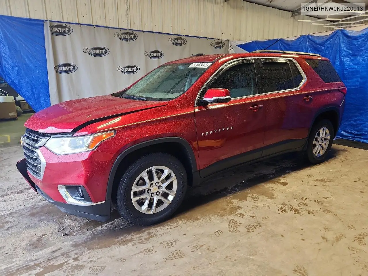 CHEVROLET TRAVERSE 2019, VIN 1GNERHKW0KJ220013