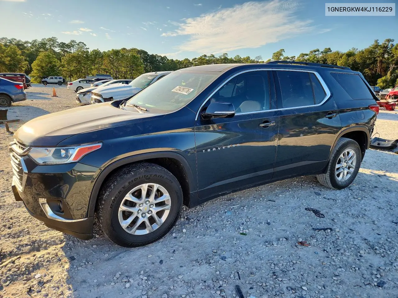 CHEVROLET TRAVERSE 2019, VIN 1GNERGKW4KJ116229