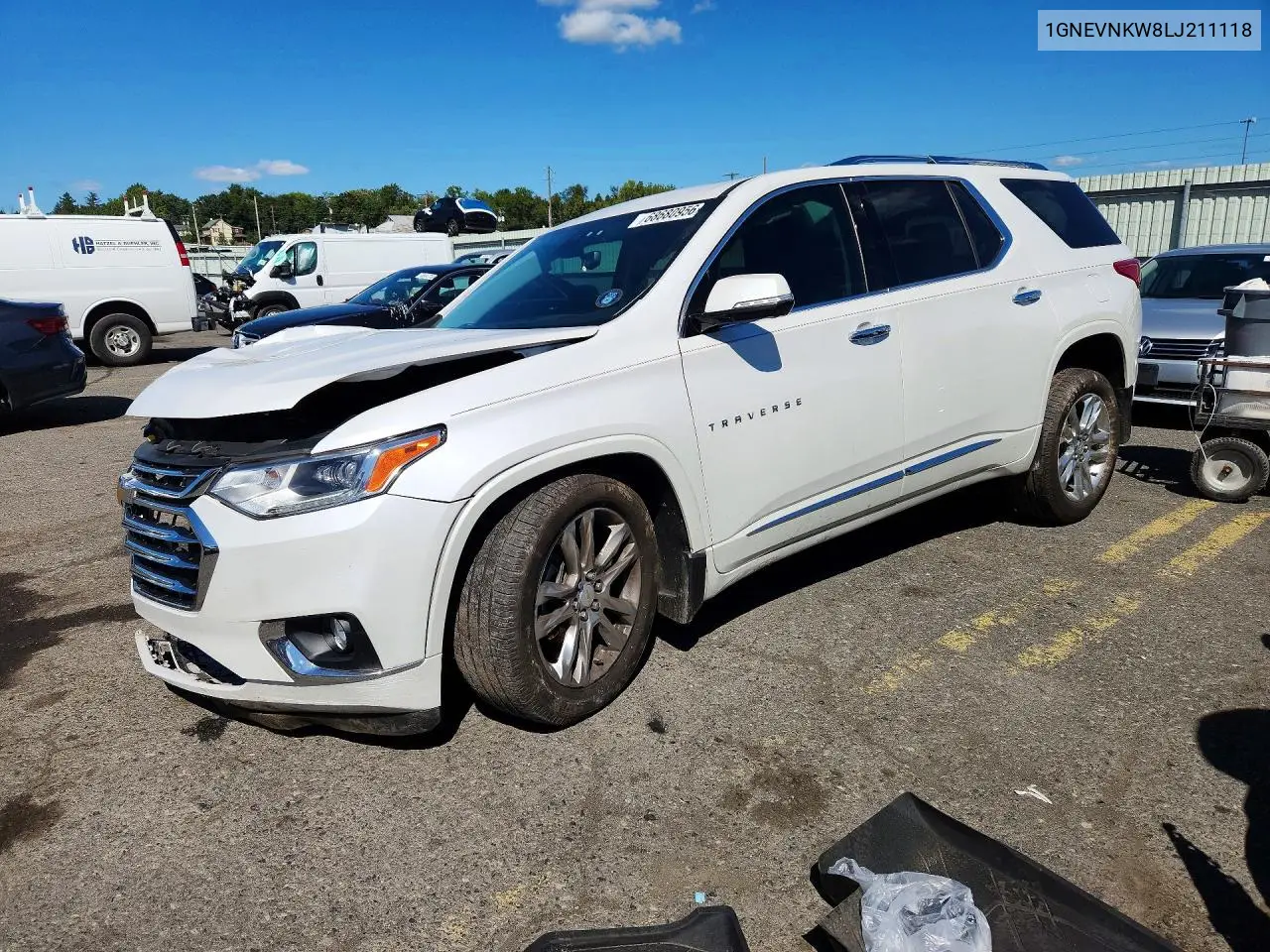 CHEVROLET TRAVERSE 2020, VIN 1GNEVNKW8LJ211118