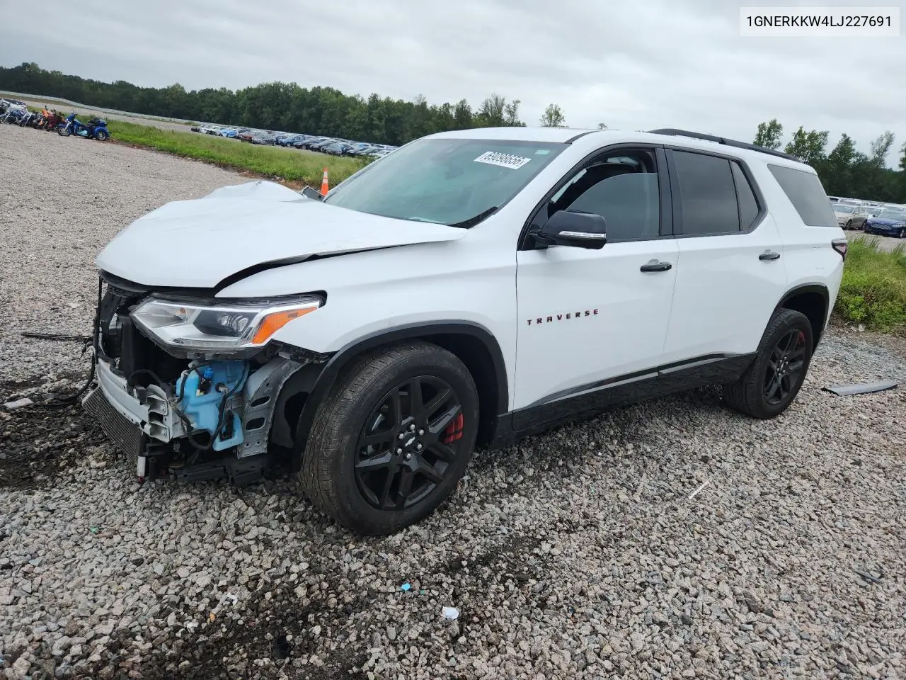 CHEVROLET TRAVERSE 2020, VIN 1GNERKKW4LJ227691