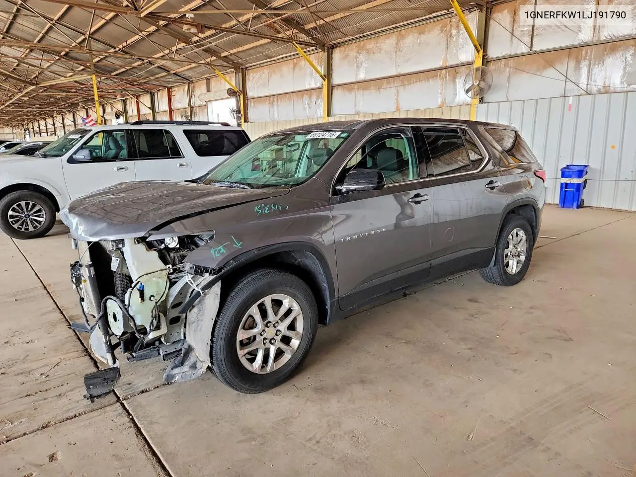 CHEVROLET TRAVERSE 2020, VIN 1GNERFKW1LJ191790