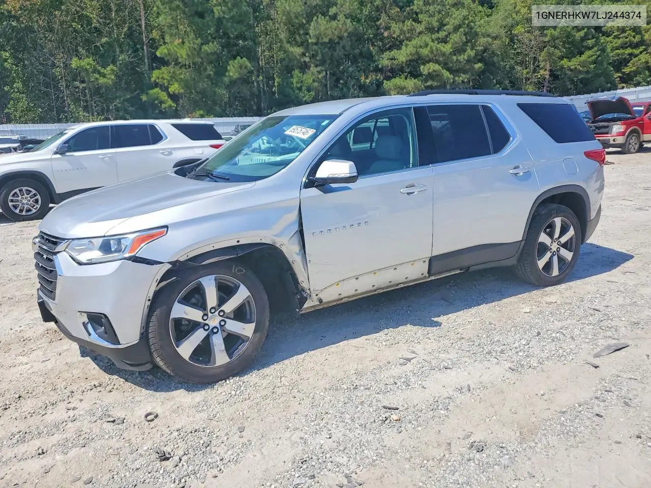 CHEVROLET TRAVERSE 2020, VIN 1GNERHKW7LJ244374