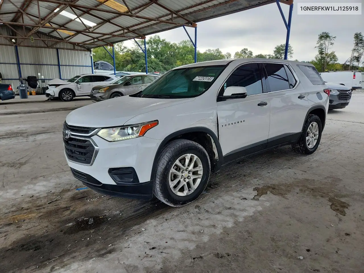 CHEVROLET TRAVERSE 2020, VIN 1GNERFKW1LJ125918