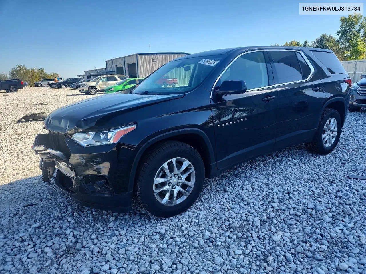 CHEVROLET TRAVERSE 2020, VIN 1GNERFKW0LJ313734