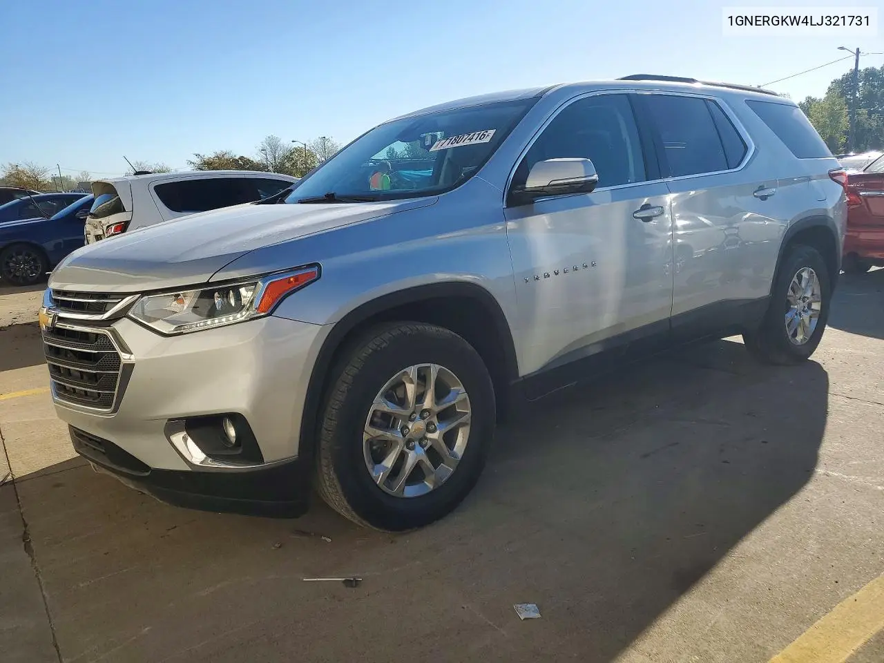 CHEVROLET TRAVERSE 2020, VIN 1GNERGKW4LJ321731