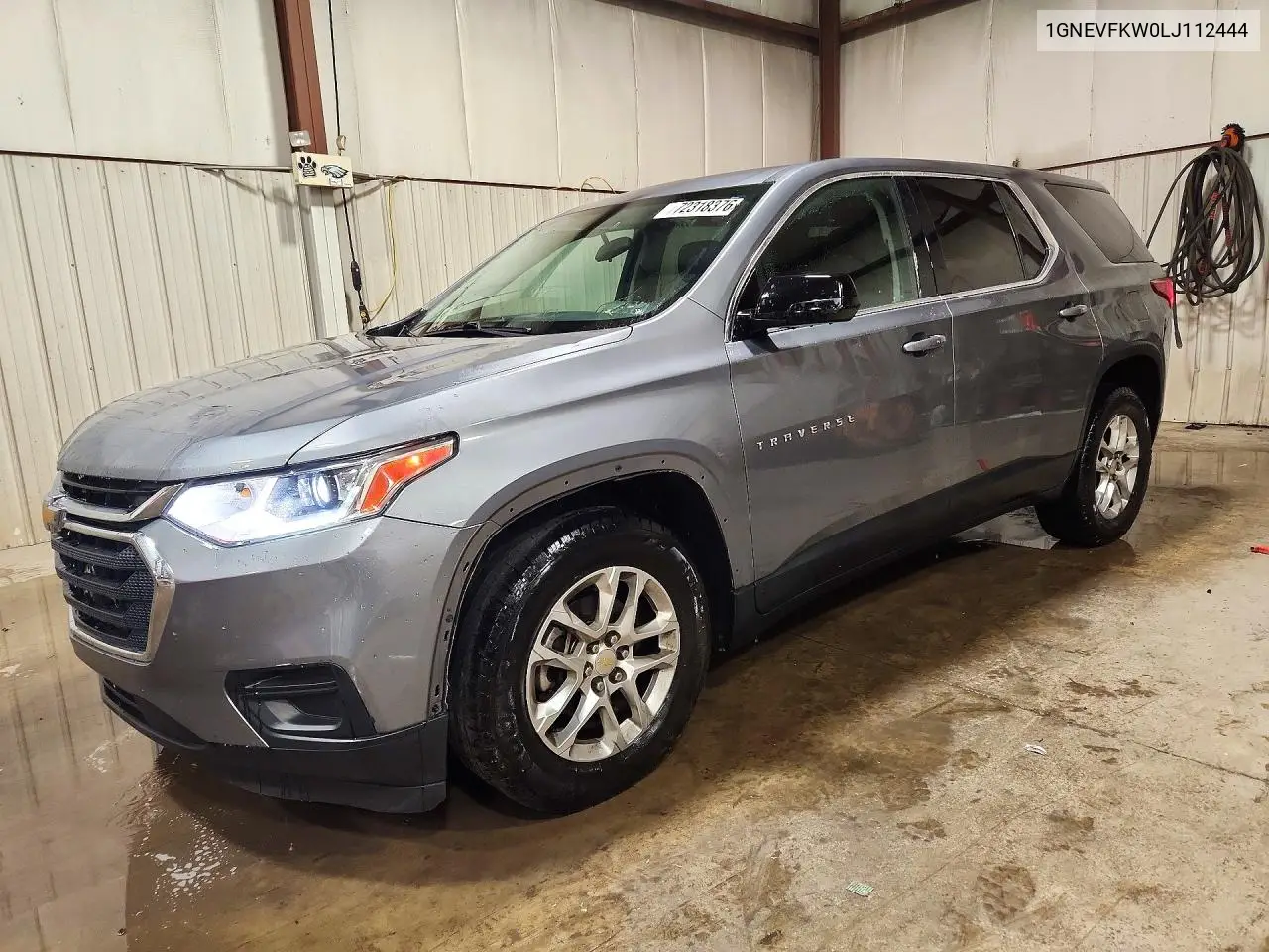 CHEVROLET TRAVERSE 2020, VIN 1GNEVFKW0LJ112444