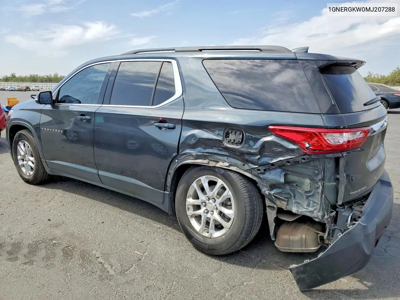 2021 CHEVROLET TRAVERSE VIN 1GNERGKW0MJ207288 — фото 2