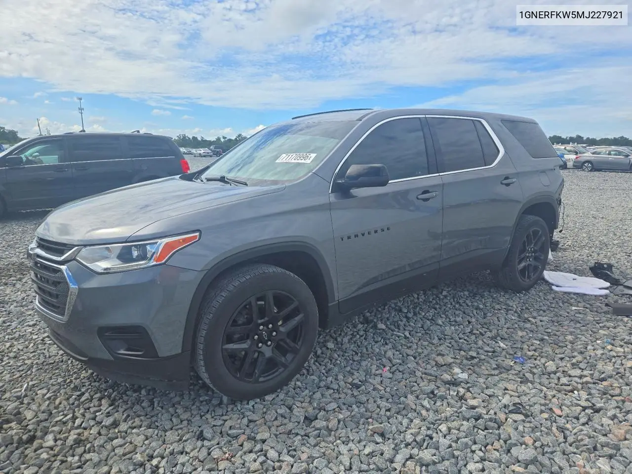 CHEVROLET TRAVERSE 2021, VIN 1GNERFKW5MJ227921