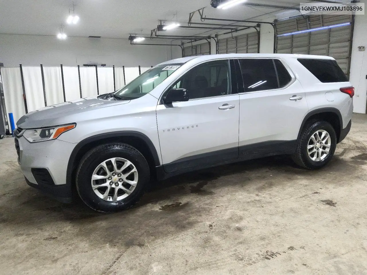 CHEVROLET TRAVERSE 2021, VIN 1GNEVFKWXMJ103896