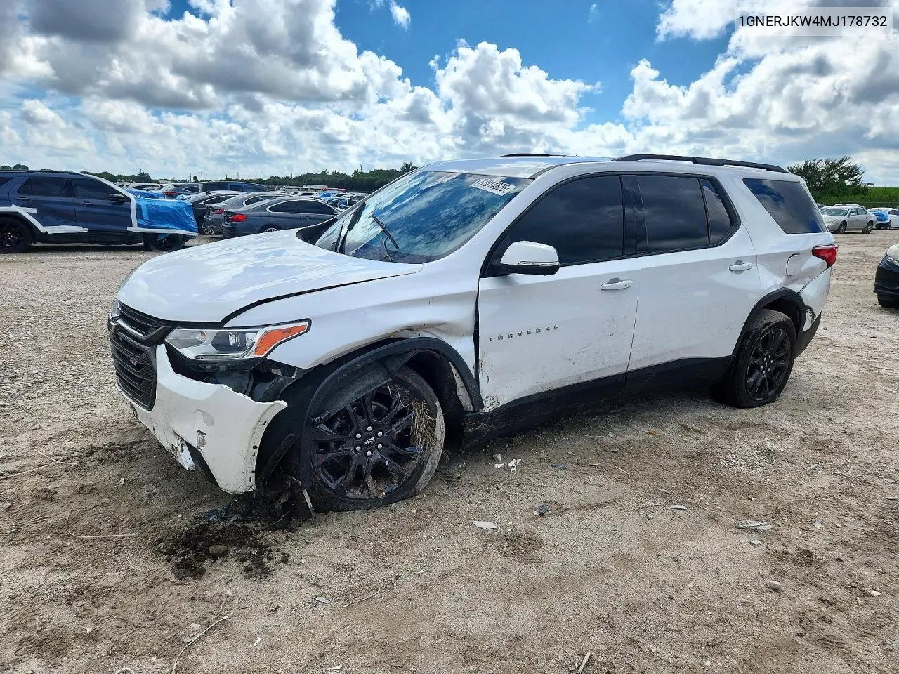 CHEVROLET TRAVERSE 2021, VIN 1GNERJKW4MJ178732