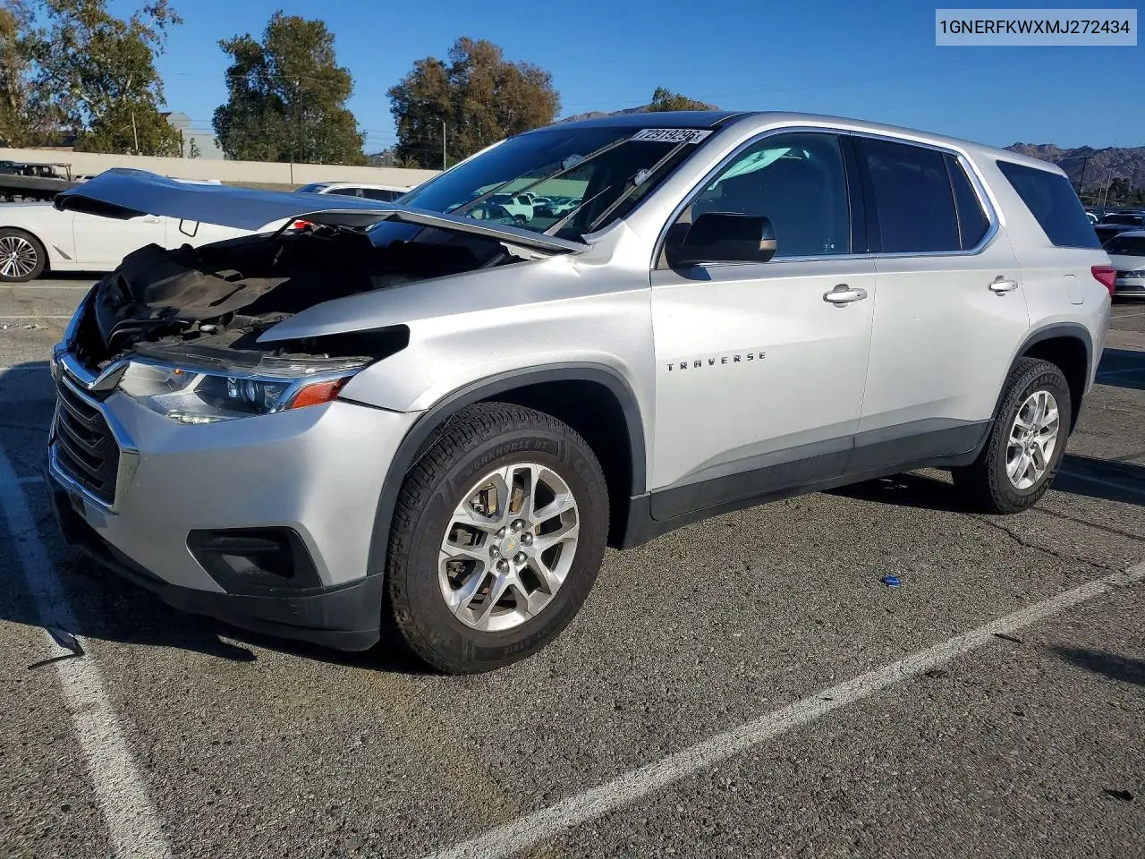 CHEVROLET TRAVERSE 2021, VIN 1GNERFKWXMJ272434