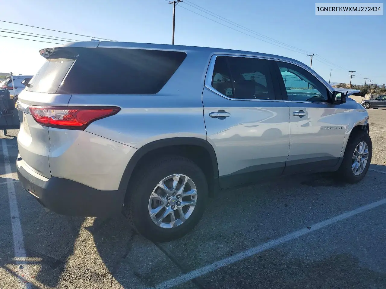 2021 CHEVROLET TRAVERSE VIN 1GNERFKWXMJ272434 — фото 3