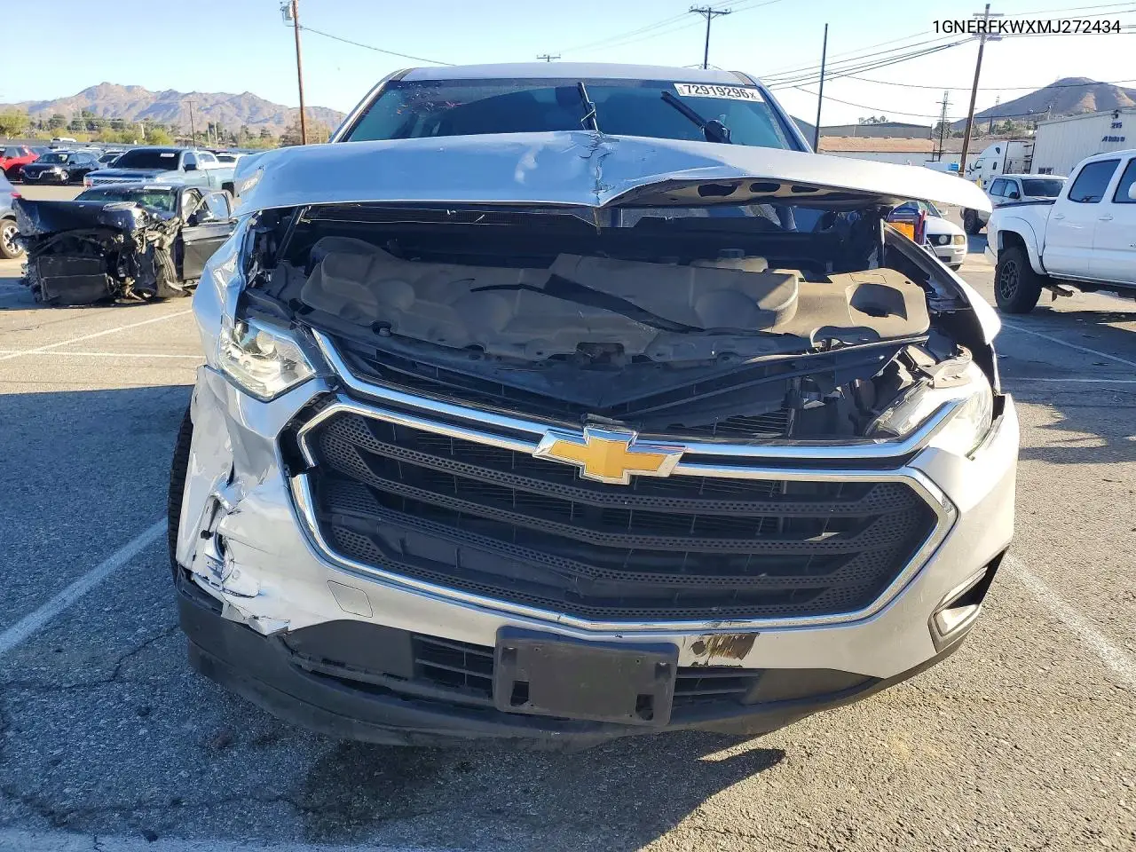 2021 CHEVROLET TRAVERSE VIN 1GNERFKWXMJ272434 — фото 5