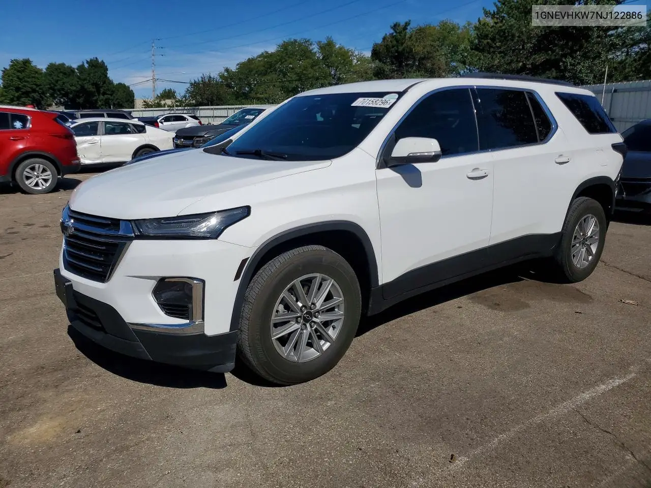 CHEVROLET TRAVERSE 2022, VIN 1GNEVHKW7NJ122886