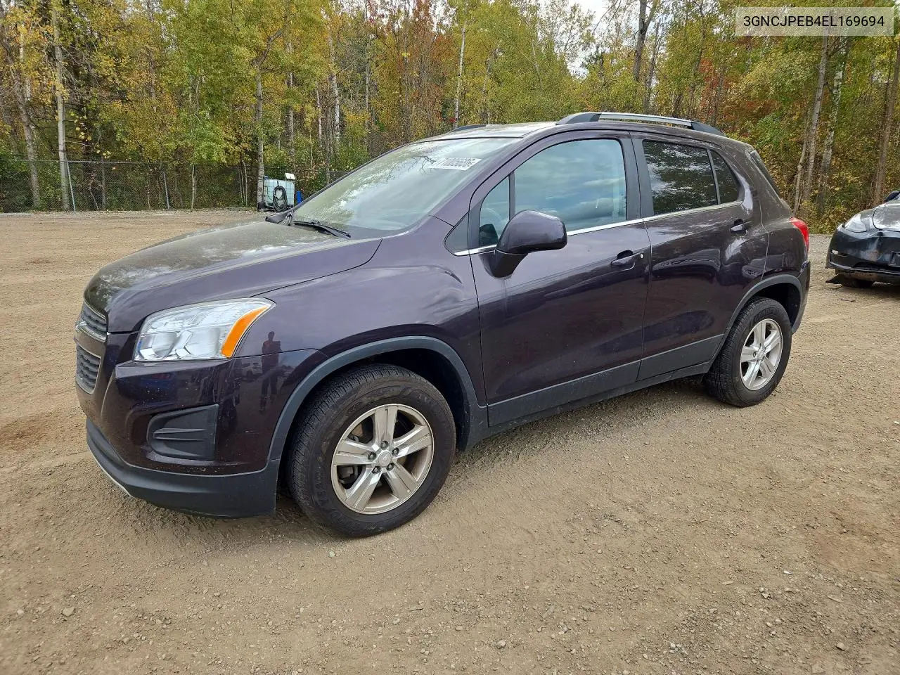 CHEVROLET TRAX 2014, VIN 3GNCJPEB4EL169694