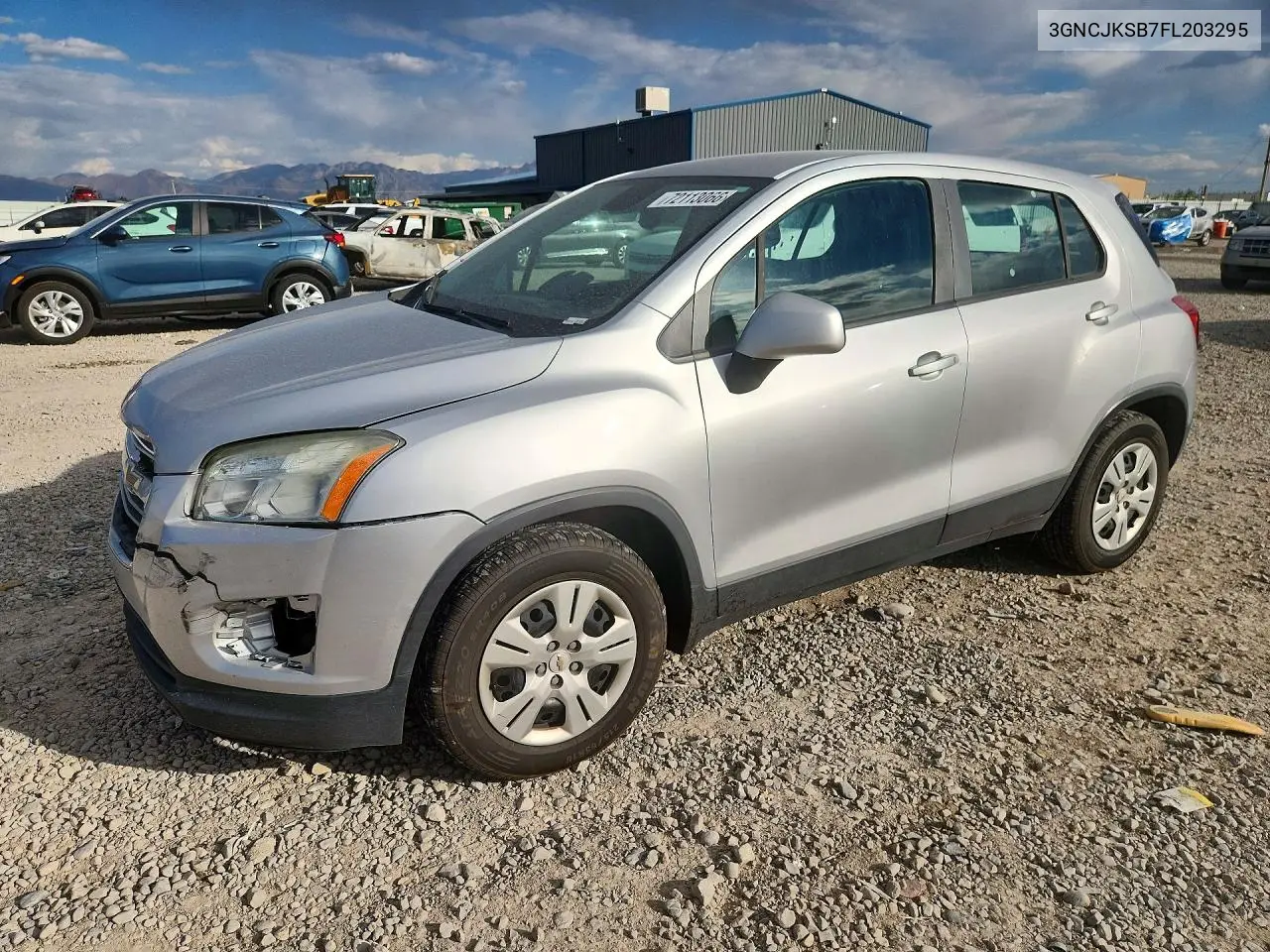 CHEVROLET TRAX 2015, VIN 3GNCJKSB7FL203295
