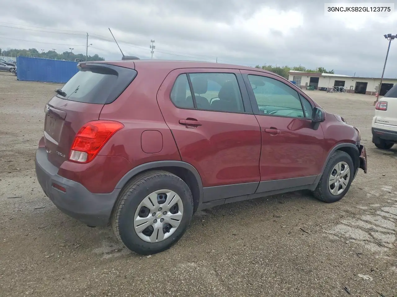 2016 CHEVROLET TRAX VIN 3GNCJKSB2GL123775 — фото 3