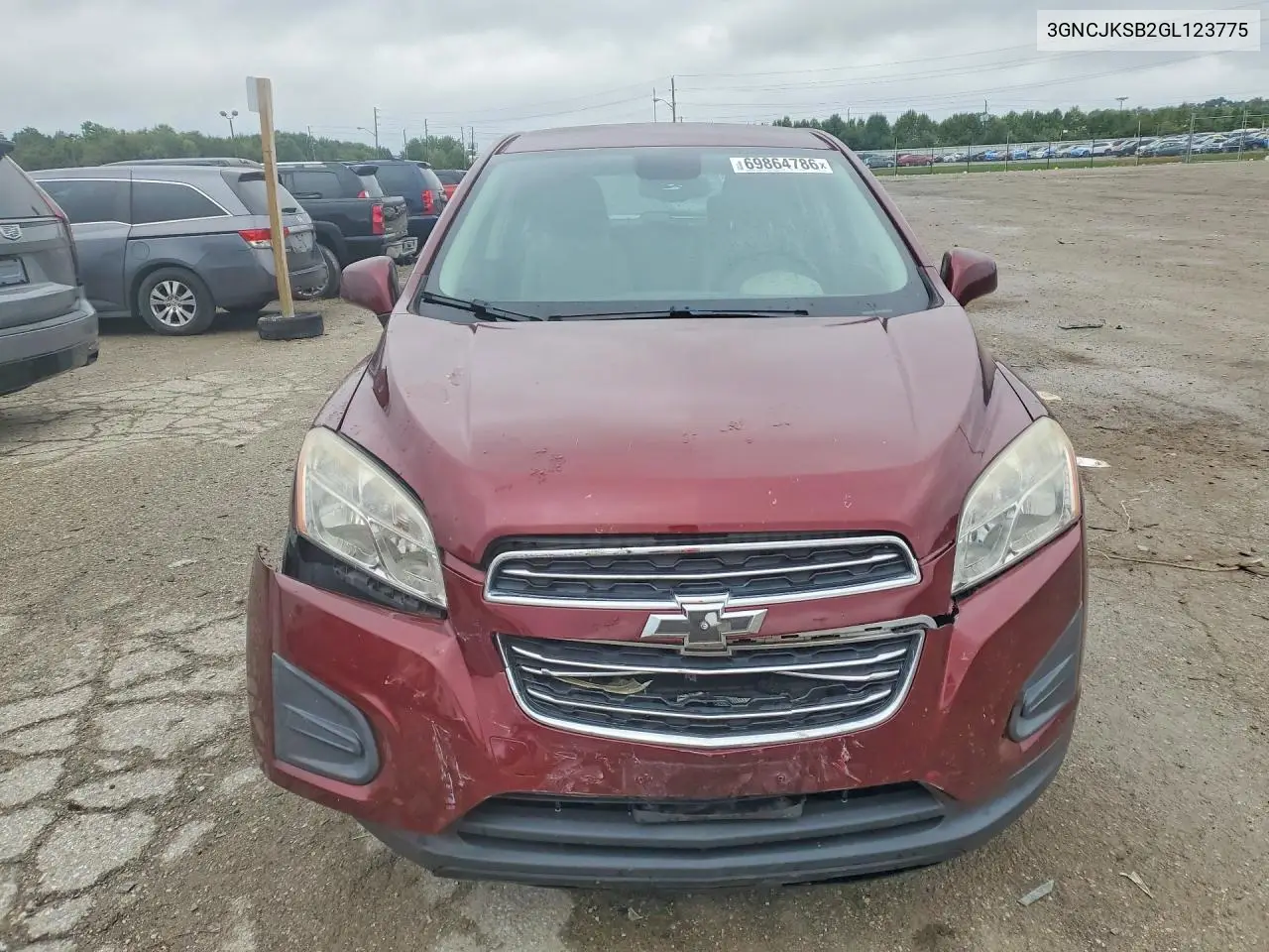 2016 CHEVROLET TRAX VIN 3GNCJKSB2GL123775 — фото 5