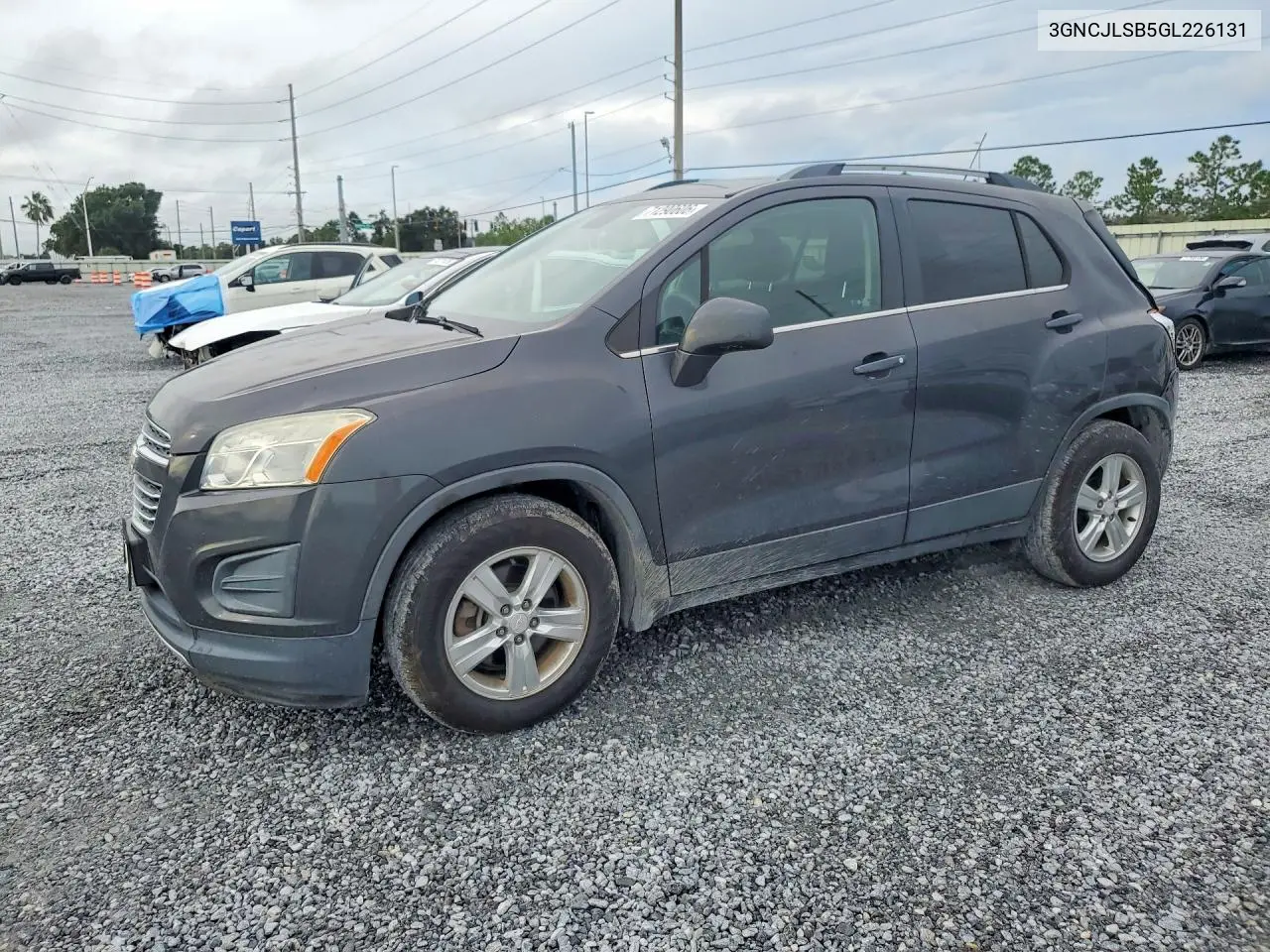CHEVROLET TRAX 2016, VIN 3GNCJLSB5GL226131