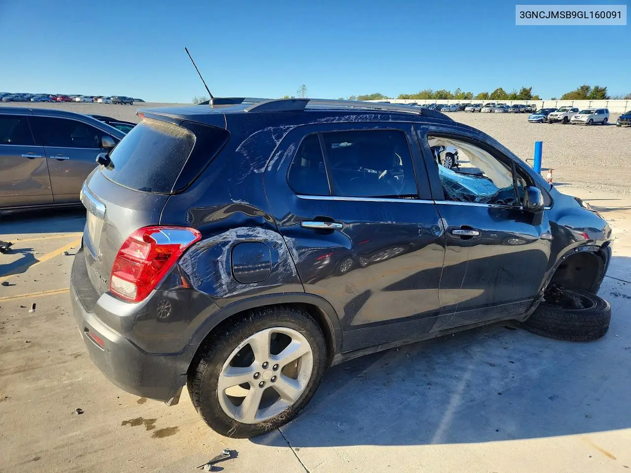 2016 CHEVROLET TRAX VIN 3GNCJMSB9GL160091 — фото 3