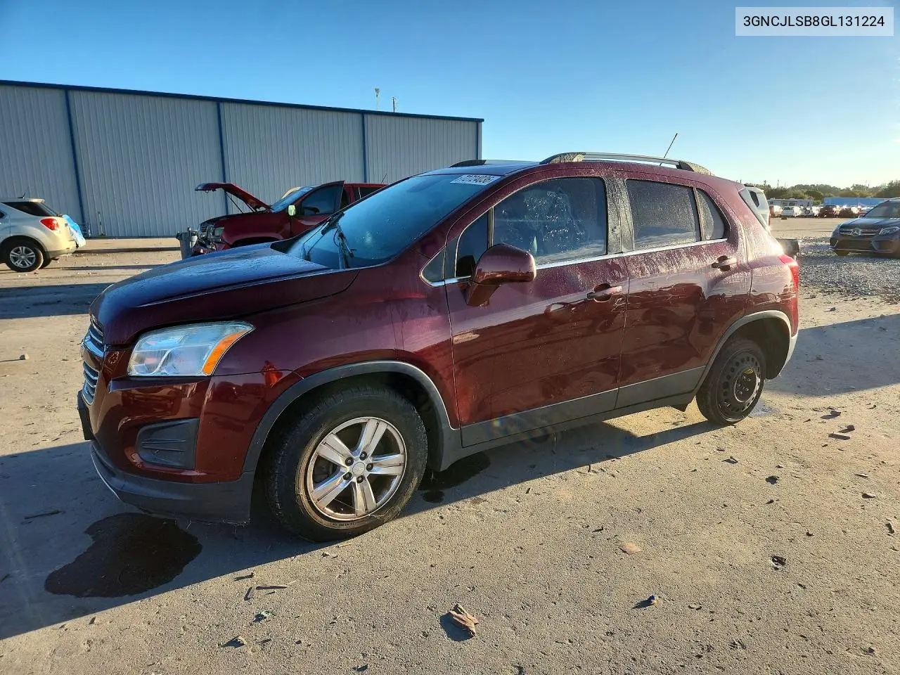 CHEVROLET TRAX 2016, VIN 3GNCJLSB8GL131224