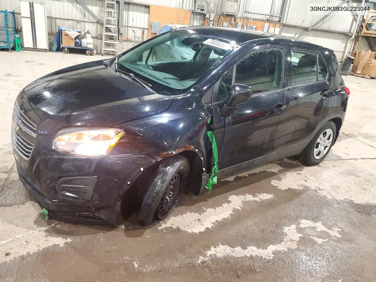 CHEVROLET TRAX 2016, VIN 3GNCJKSB3GL223044