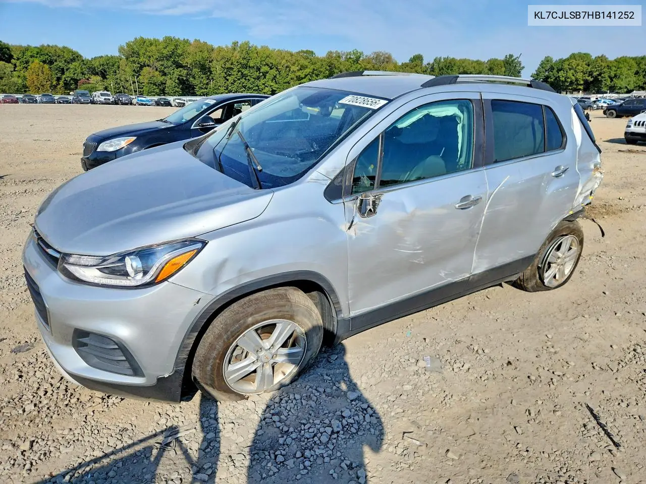 CHEVROLET TRAX 2017, VIN KL7CJLSB7HB141252