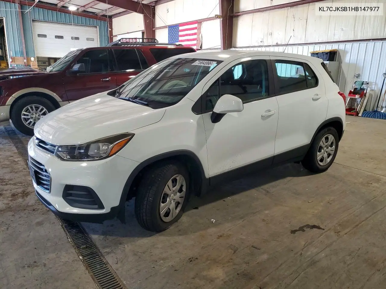 CHEVROLET TRAX 2017, VIN KL7CJKSB1HB147977