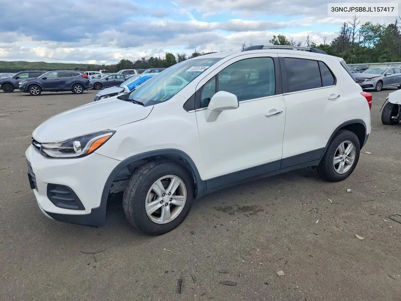 CHEVROLET TRAX 2018, VIN 3GNCJPSB8JL157417