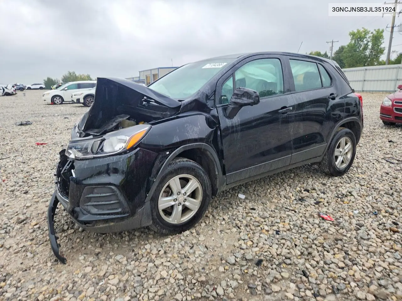 CHEVROLET TRAX 2018, VIN 3GNCJNSB3JL351924
