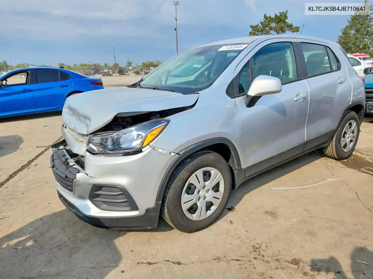 CHEVROLET TRAX 2018, VIN KL7CJKSB4JB710641