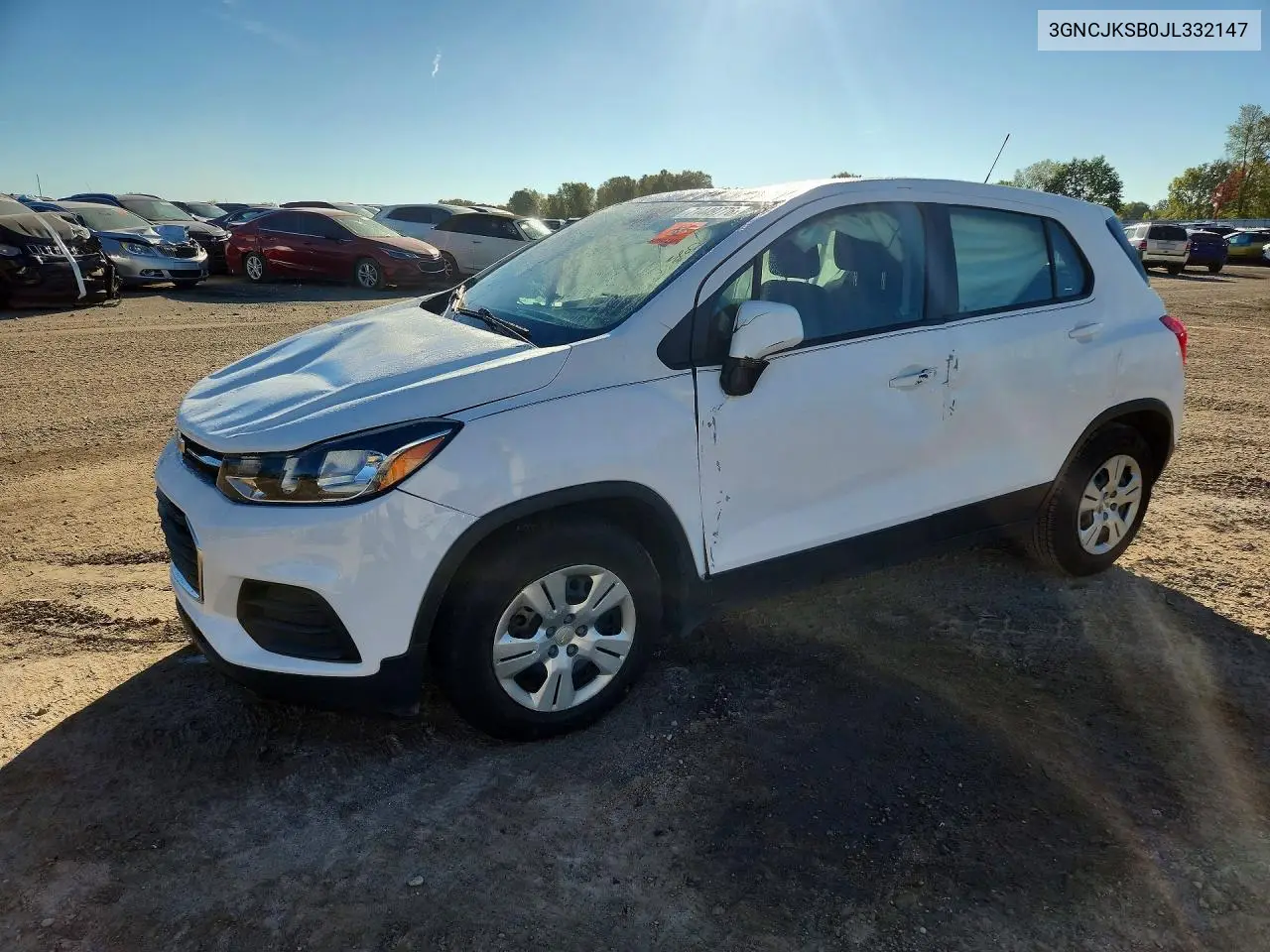 CHEVROLET TRAX 2018, VIN 3GNCJKSB0JL332147