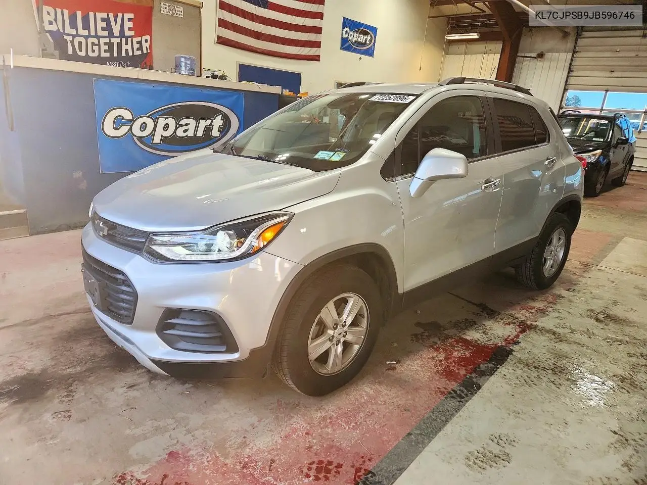 CHEVROLET TRAX 2018, VIN KL7CJPSB9JB596746