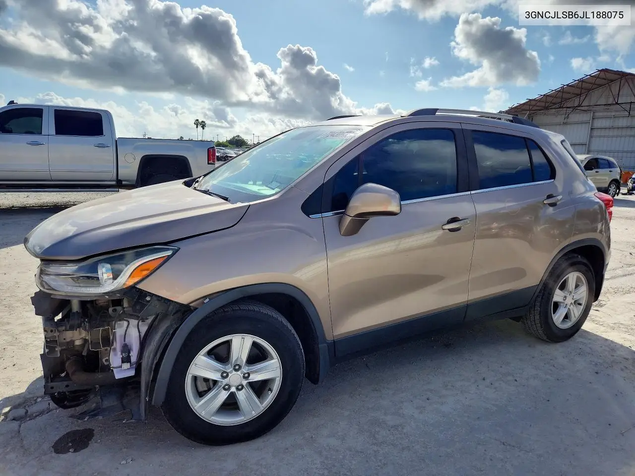 CHEVROLET TRAX 2018, VIN 3GNCJLSB6JL188075