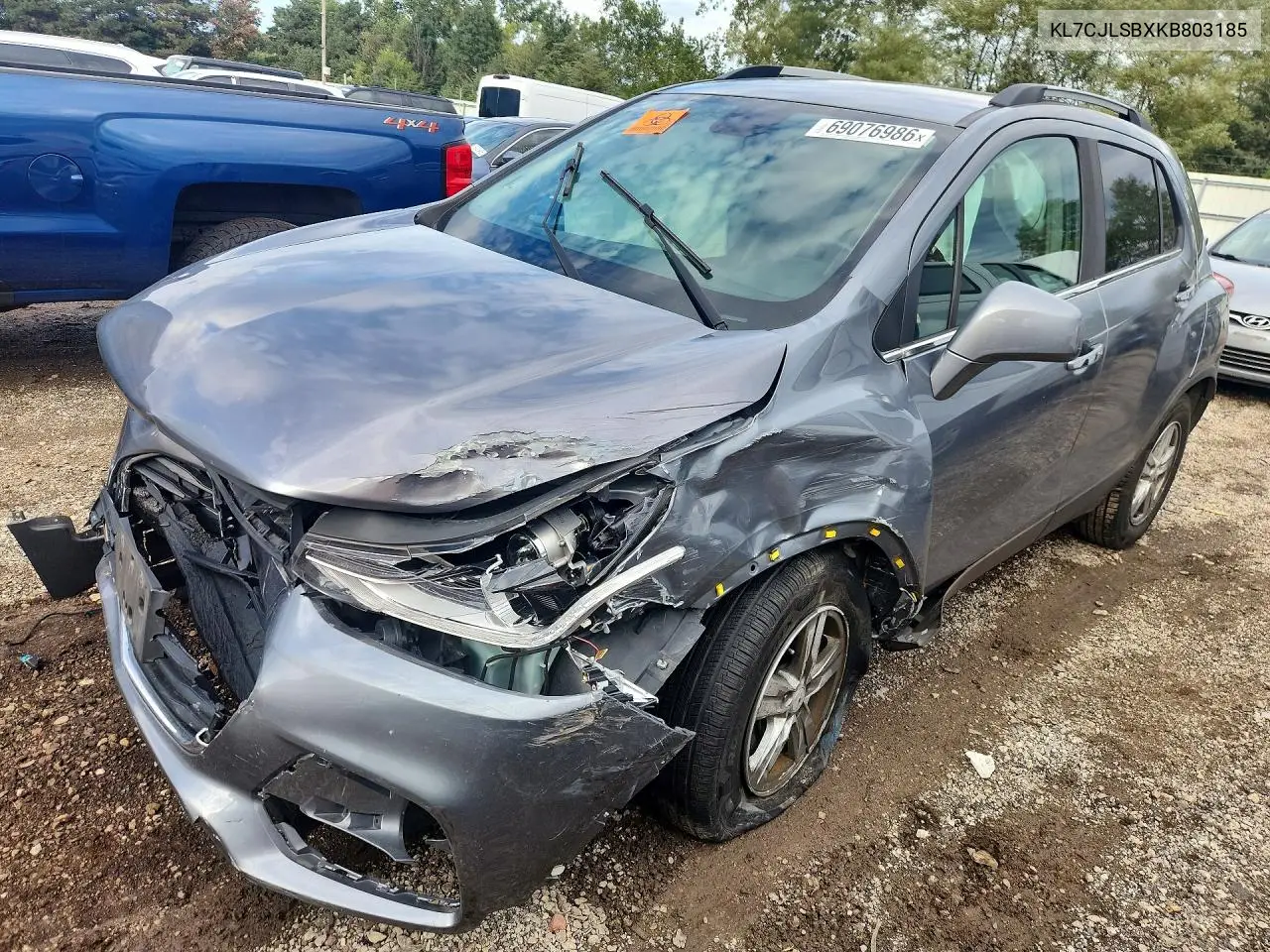 CHEVROLET TRAX 2019, VIN KL7CJLSBXKB803185