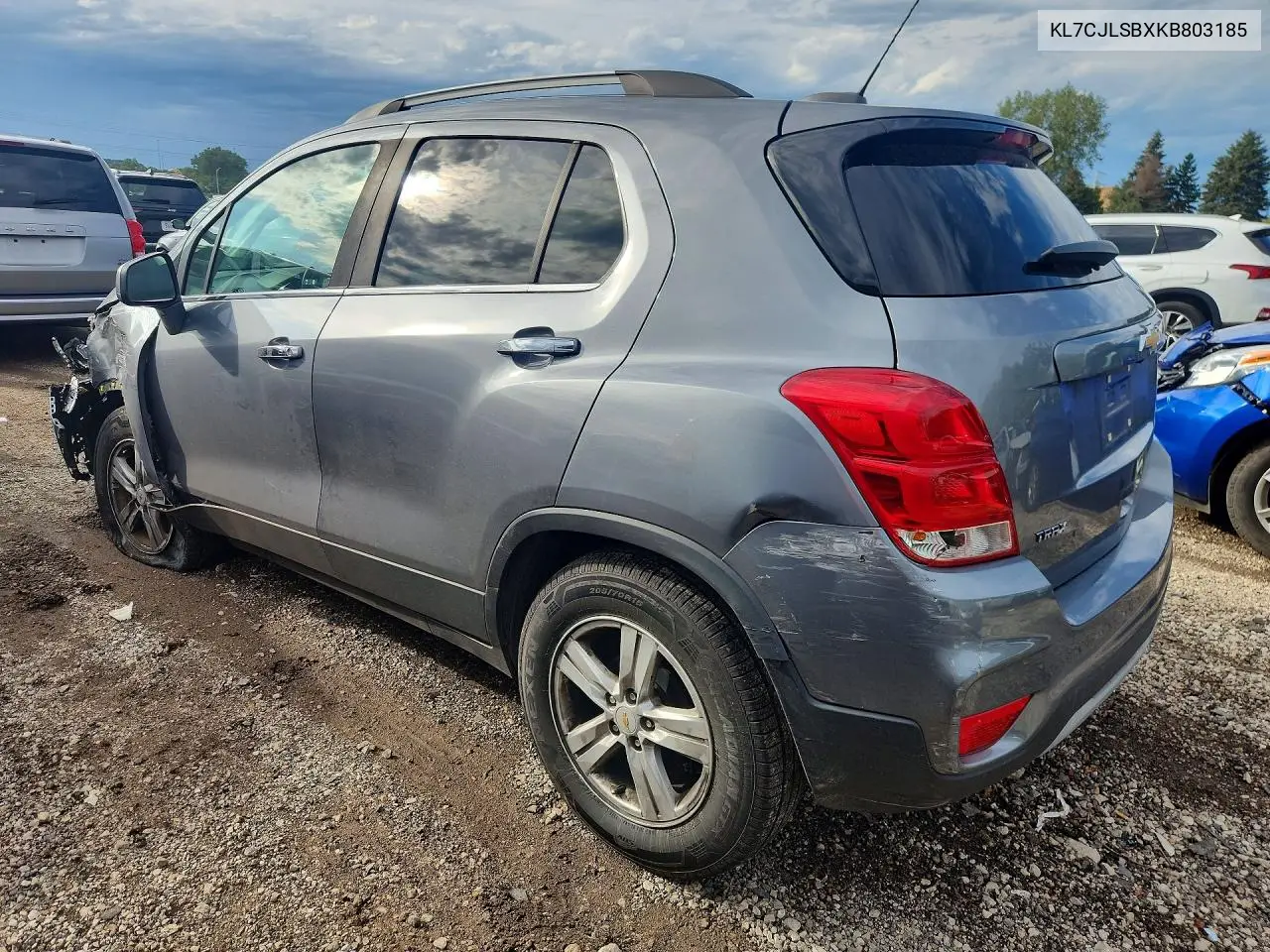 2019 CHEVROLET TRAX VIN KL7CJLSBXKB803185 — фото 2