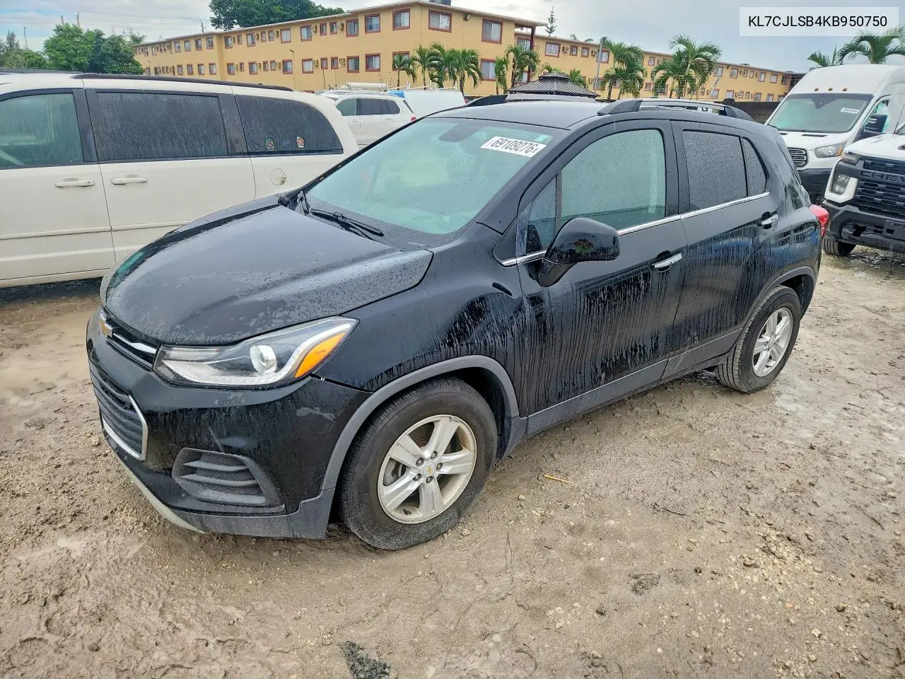 CHEVROLET TRAX 2019, VIN KL7CJLSB4KB950750