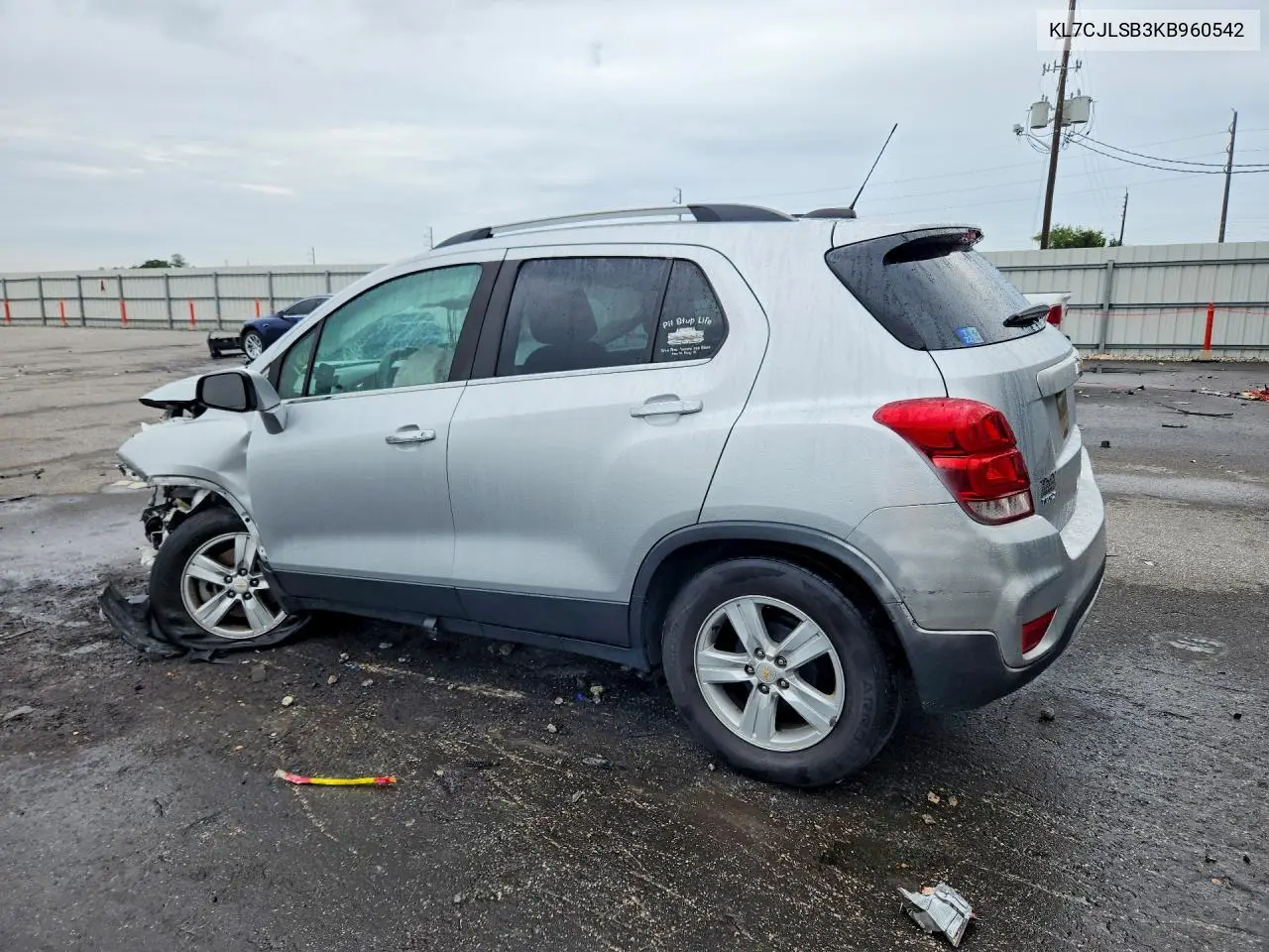 2019 CHEVROLET TRAX VIN KL7CJLSB3KB960542 — фото 2