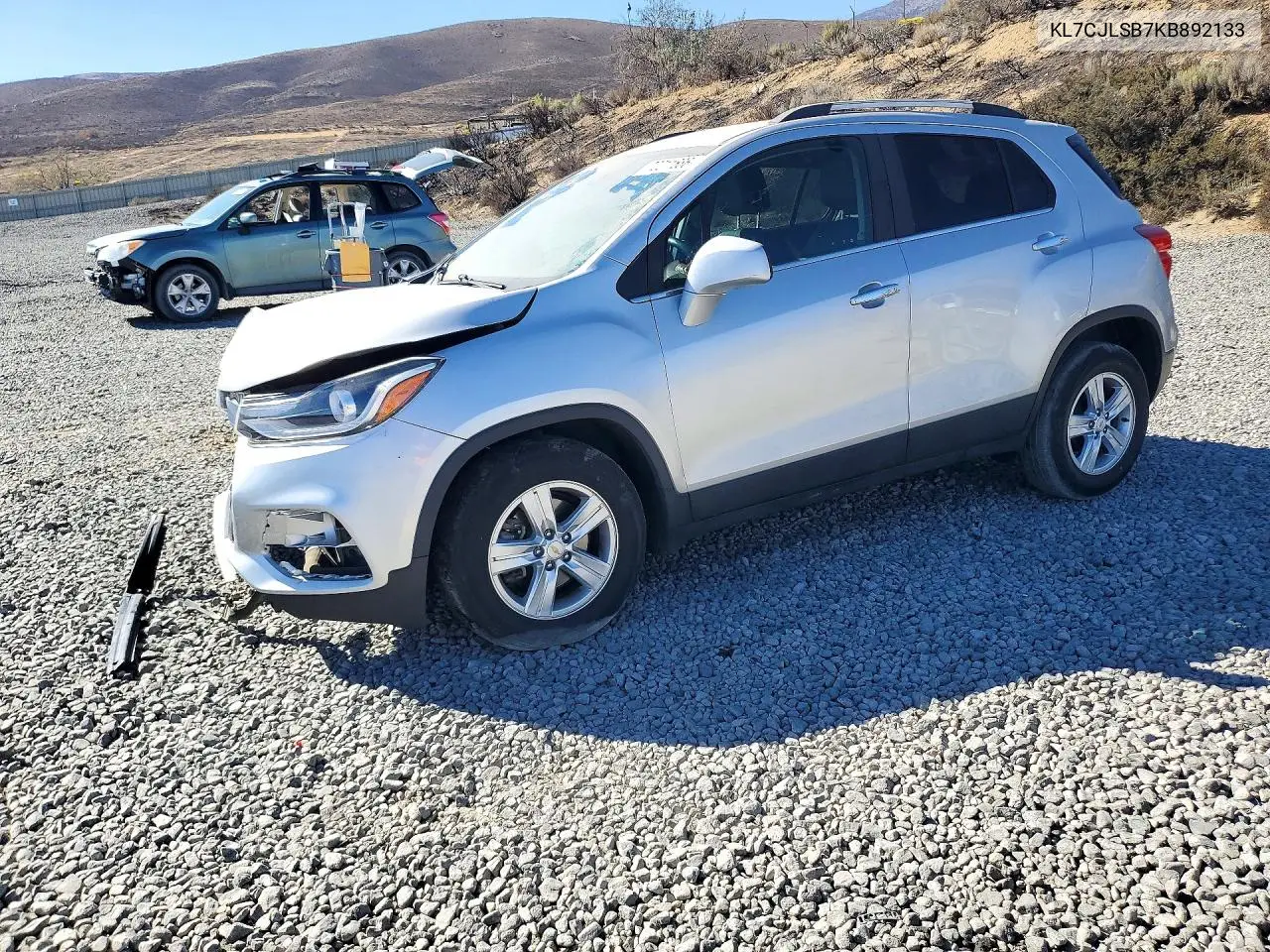 CHEVROLET TRAX 2019, VIN KL7CJLSB7KB892133