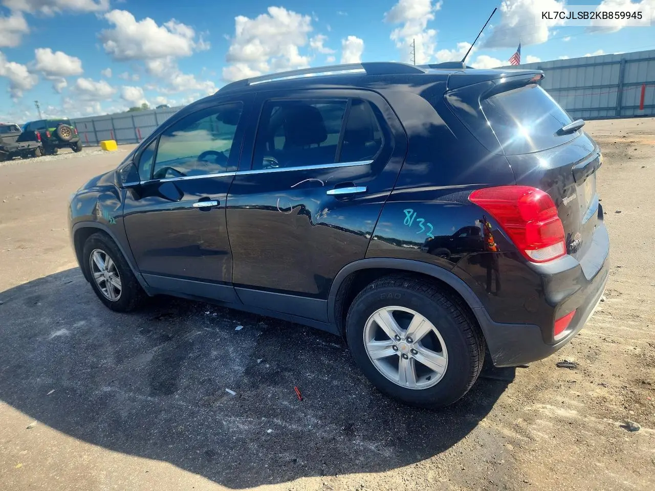 2019 CHEVROLET TRAX VIN KL7CJLSB2KB859945 — фото 2