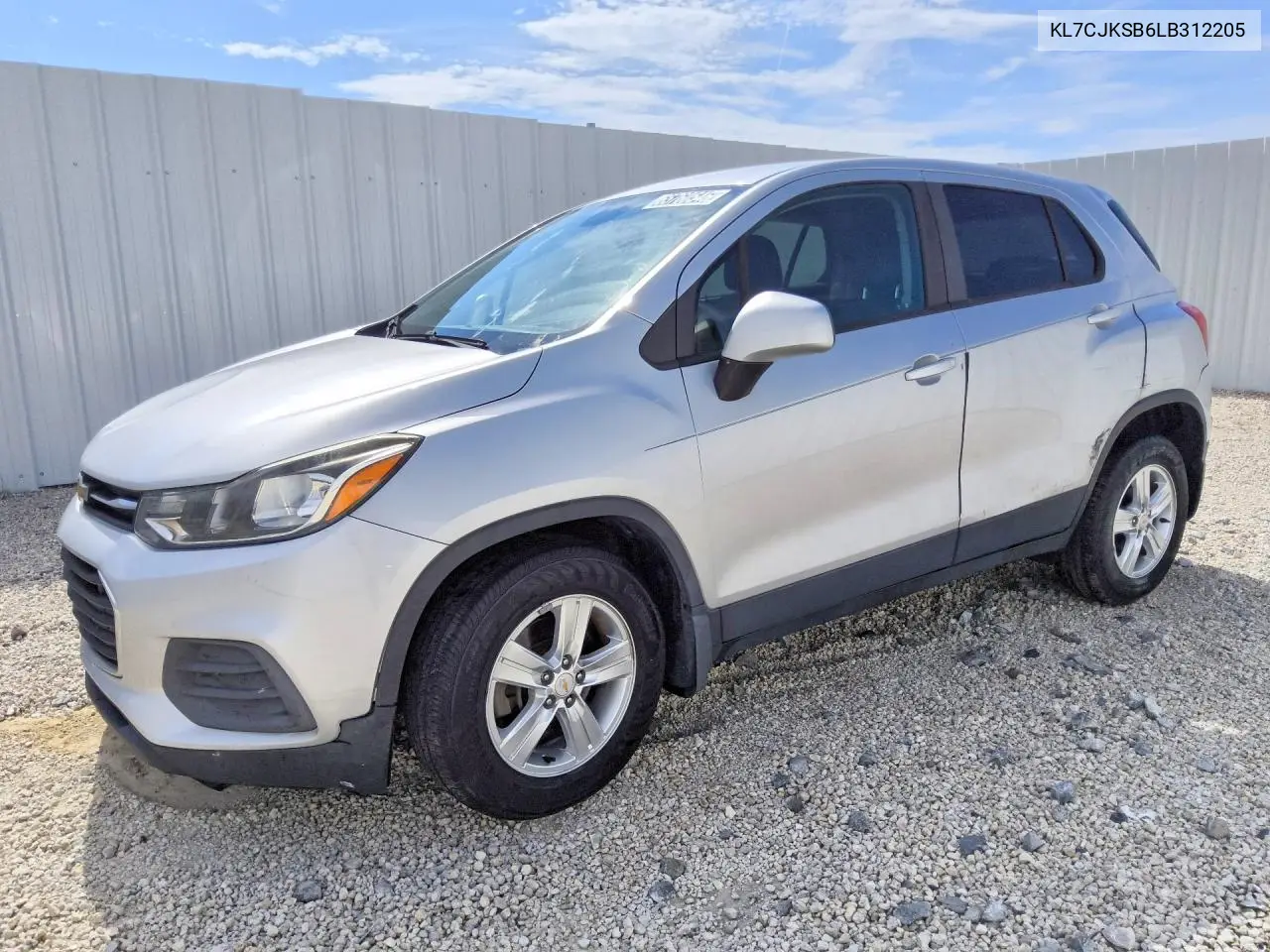 CHEVROLET TRAX 2020, VIN KL7CJKSB6LB312205