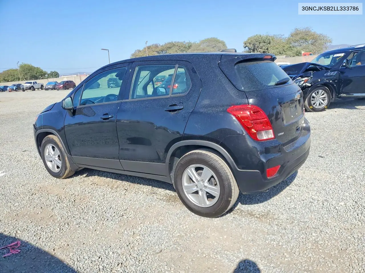 2020 CHEVROLET TRAX VIN 3GNCJKSB2LL333786 — фото 2