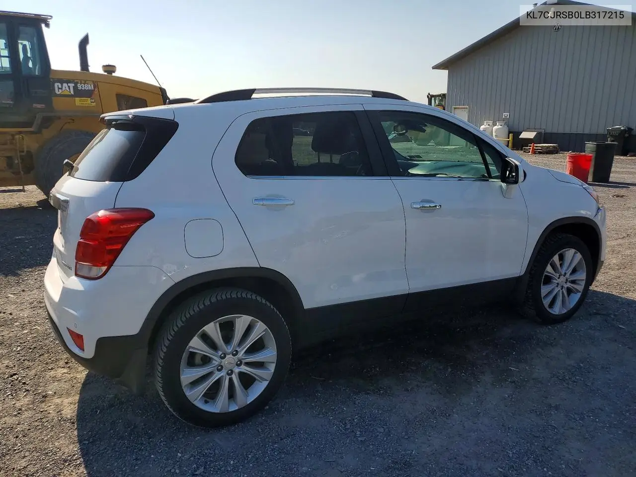 2020 CHEVROLET TRAX VIN KL7CJRSB0LB317215 — фото 3