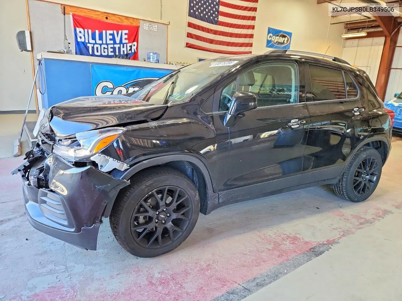 CHEVROLET TRAX 2020, VIN KL7CJPSB0LB349506