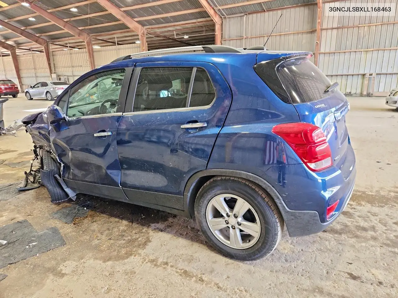 2020 CHEVROLET TRAX VIN 3GNCJLSBXLL168463 — фото 2