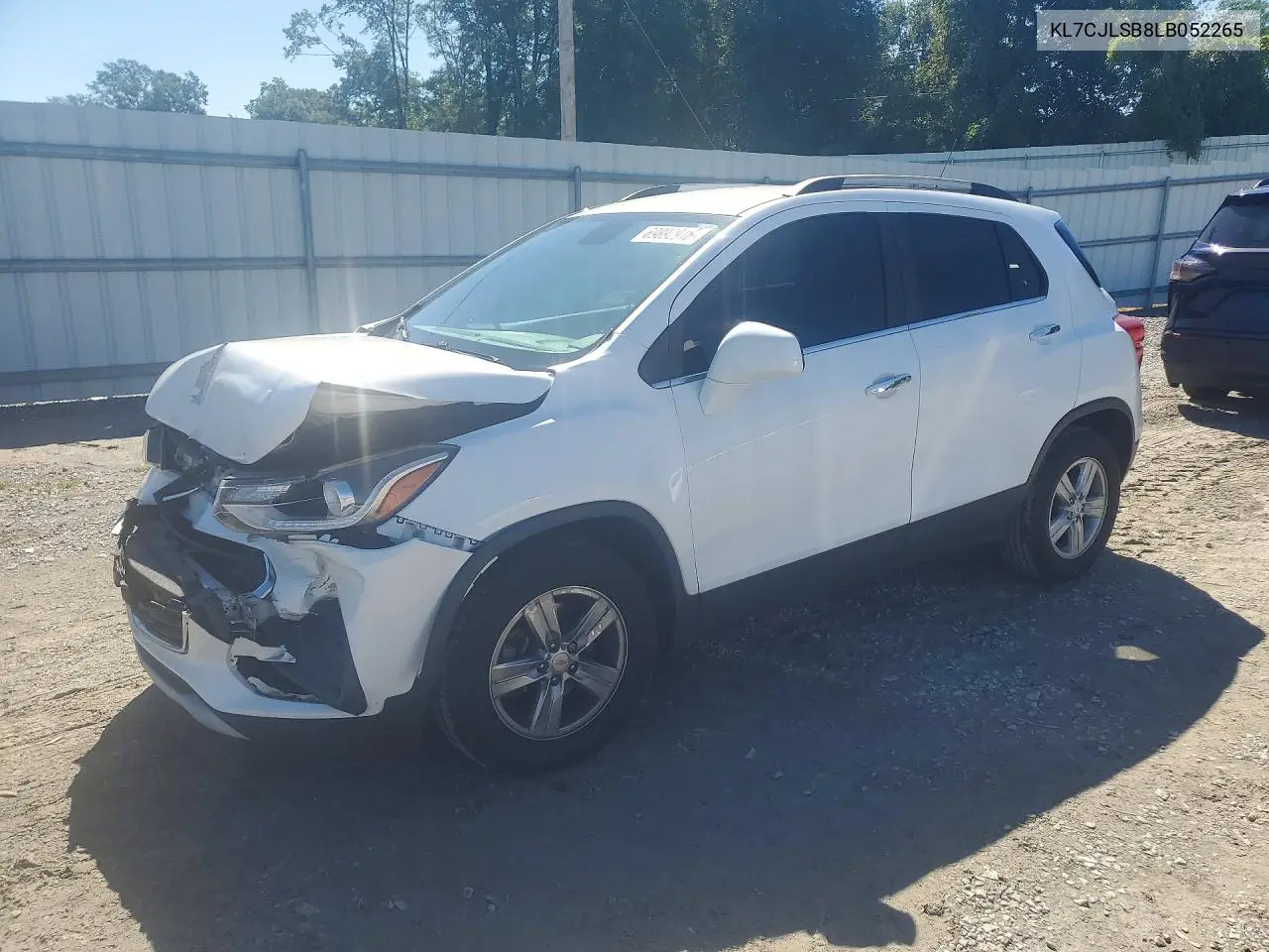 CHEVROLET TRAX 2020, VIN KL7CJLSB8LB052265