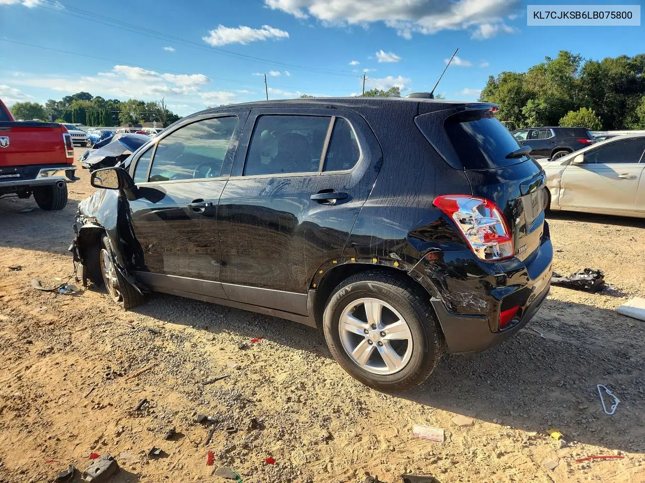 2020 CHEVROLET TRAX VIN KL7CJKSB6LB075800 — фото 2